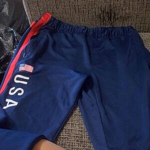 Men Blue USA Track Pants